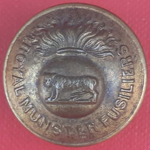 Royal Munster Fusiliers - 25mm Gilding Metal Button.