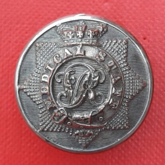 Medical Staff Corps Volunteers - Queen Victoria's Crown Officer's 25mm White Metal Button.