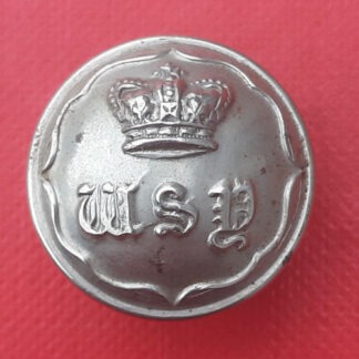 West Somerset Yeomanry - Queen Victoria's Crown 21mm White Metal Button.