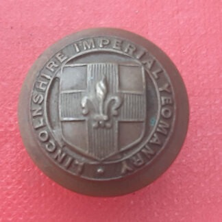The Lincolnshire Imperial Yeomanry - 18mm Brass Button.