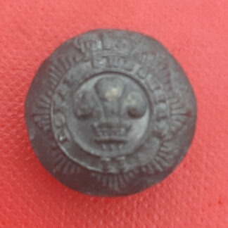 Royal Cheshire Imperial Yeomanry - Queen Victoria's Crown 17mm Brass Button.