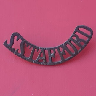 The South Staffordshire Regiment - Gilding Metal Shoulder Title.