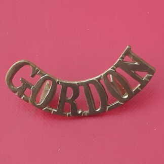The Gordon Highlanders - Gilding Metal Shoulder Title.