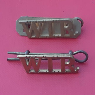 The West India Regiment - Gilding Metal Shoulder Titles.
