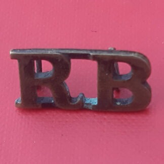 The Rifle Brigade - Blackened Brass Shoulder Title.