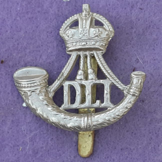 KC White Metal Cap Badge - The Durham Light Infantry