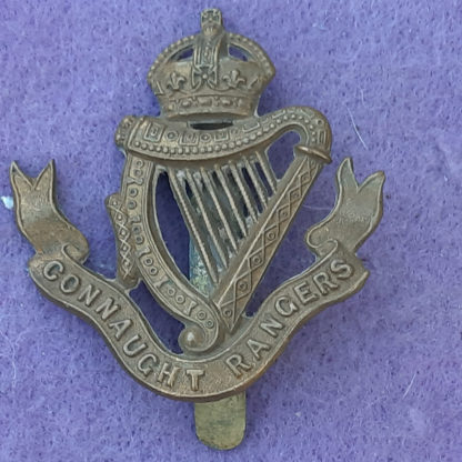 KC Gilding Metal Cap Badge - The Connaught Rangers