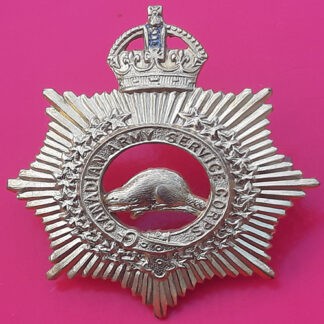 The Canadian Army Service Corps - Kings Crown Cap Badge
