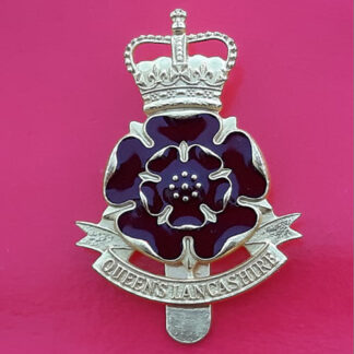 The Queen's Lancashire Regiment - Queen's Crown Bi-Metal Cap Badge
