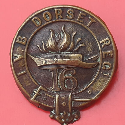 1st Volunteer Battalion Dorsetshire Regiment - Officer's Field Service Cap Badge