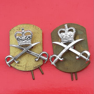 The Army Physical Training Corps - Silver Anodised Collar Badges
