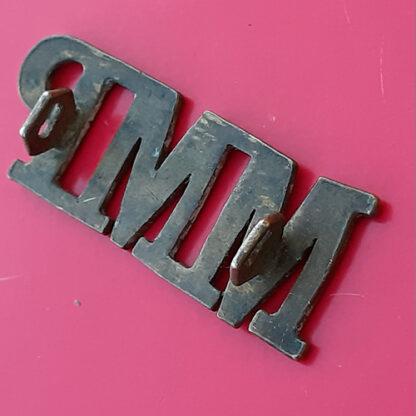 The Mounted Military Police - Gilded Metal Shoulder Title - Image 2