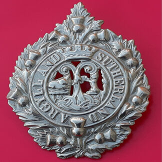 The Argyll & Southerland Highlanders - White Metal Cap Badge