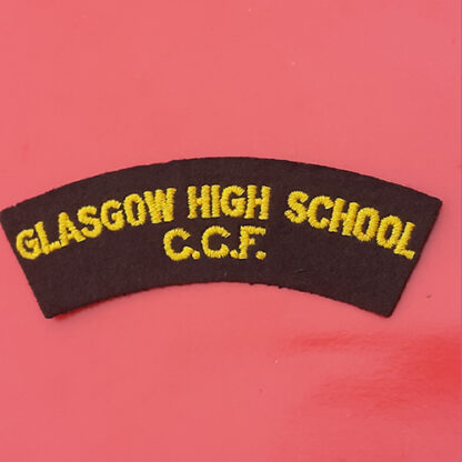 Glasgow High School Combined Cadet Force - Cloth Shoulder Title