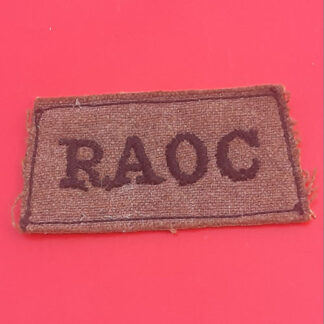 Royal Army Ordnance Corps - Cloth Slip On Shoulder Title