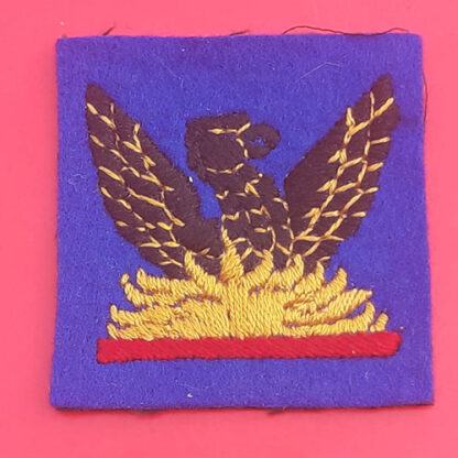 87th Army Group Royal Artillery - Woven Cloth Formation Badge