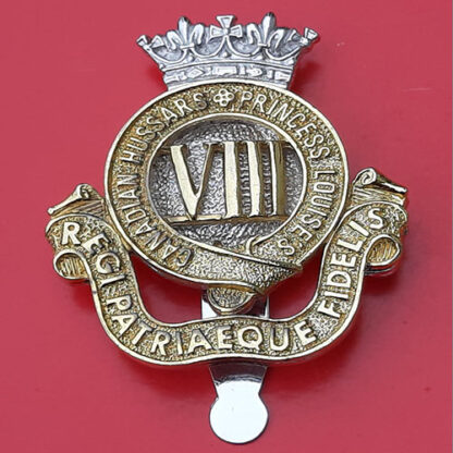 (Canadian) 8th Princess Louise's Canadian Hussars - Bi-Metal Cap Badge