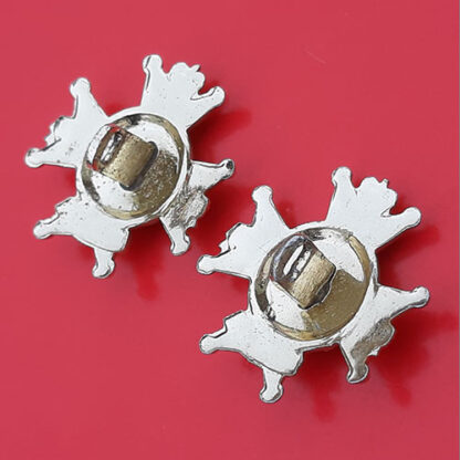 The Sherwood Foresters (Notts & Derby) - Gold Anodised Collar Badges - Image 2