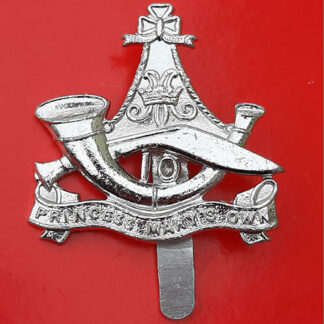 10th Princess Mary's Own - Unvoided Silver Anodised Cap Badge