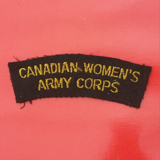 (Canada) The Canadian Women's Army Corps - Cloth Shoulder Title