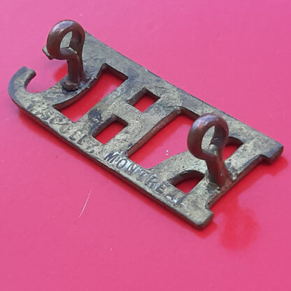 (Canada) The Black Watch Of Canada (Royal Highlanders) - Gilding Metal Shoulder Title - Image 2