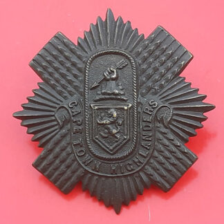 (South Africa) The Cape Town Highlanders - Bronze Cap Badge
