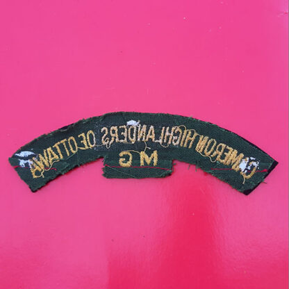 (Canada) The Cameron Highlanders Of Ottawa Machine Gunners - Cloth Shoulder Title - Image 2