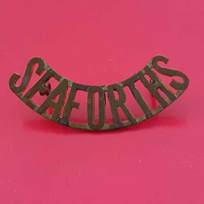 (Canada) The Seaforth Highlanders - Gilding Metal Shoulder Title