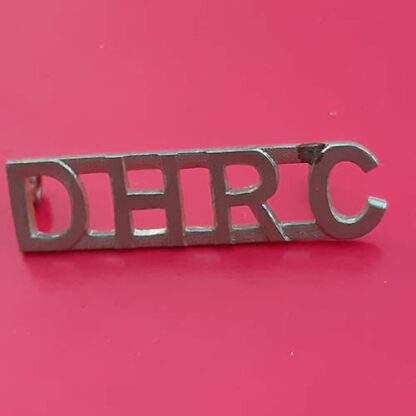(Canada) The Dufferin & Haldimand Rifles Of Canada - White Metal Shoulder Title