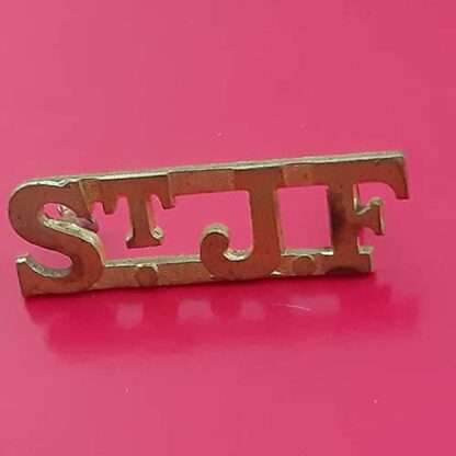 (Canada) Le Regiment De Montmagny - Gilding Metal Shoulder Title