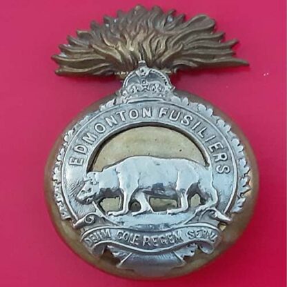 (Canada) The Edmonton Fusiliers - Bi-Metal Cap Badge
