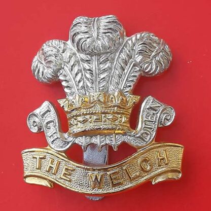 The Welsh Regiment - Gold & Silver Anodised Cap Badge