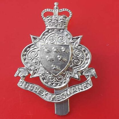 The Sussex Yeomanry - Queen's Crown Gold Anodised Cap Badge
