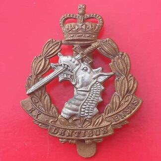 The Royal Army Dental Corps - Queen's Crown Bi-Metal Cap Badge