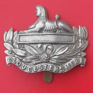 The Gloucestershire Territorials - White Metal Cap Badge