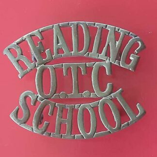 Reading School Officer Training Corps - Gilding Metal Shoulder Title
