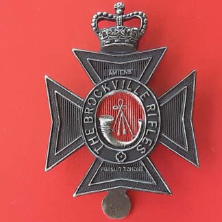 (Canada) The Brockville Rifles - Queen's Crown Cap Badge