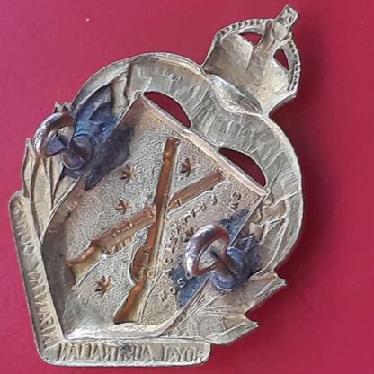 (Australia) The Royal Australian Infantry Corps - King's Crown Gilding Metal Cap Badge - Image 2