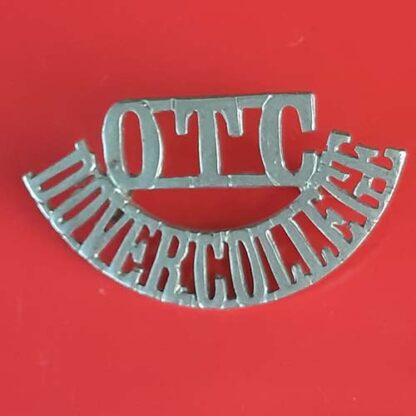 Dover College Officer Training Corps - White Metal Shoulder Title