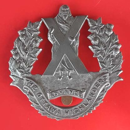 (Canada) The Ottawa Highlanders - White Metal Cap Badge