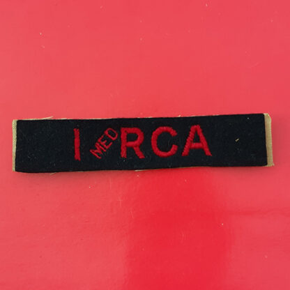 (Canada) The 1st Medium Regiment Royal Canadian Artillery - Cloth Shoulder Flash