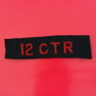 (Canada) The 12th Canadian Tank Regiment - Cloth Shoulder Flash
