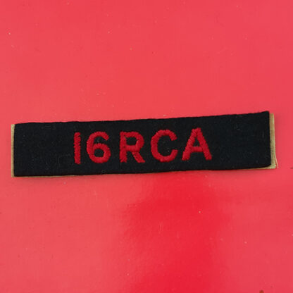 (Canada) The 16th Royal Canadian Artillery - Cloth Shoulder Flash