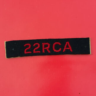 (Canada) The 22nd Royal Canadian Artillery - Cloth Shoulder Flash