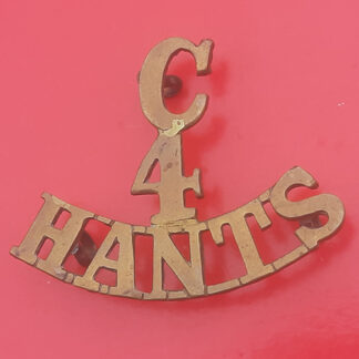The 4th Cadet Battalion The Hampshire Regiment - Gilding Metal Shoulder Title
