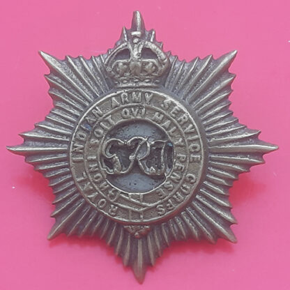 (India) The Royal Indian Army Service Corps - King's Crown Cap Badge