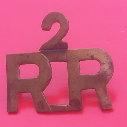 The 2nd Rhodesia Regiment - Gilding Metal Shoulder Title