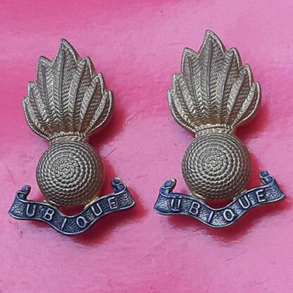 The Royal Artillery - Officer's Bi-Metal Collar Badges