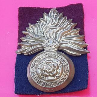The Royal Fusiliers - King's Crown Gilding Metal Cap Badge