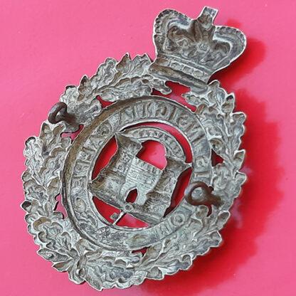 The Suffolk Regiment - Queen Victoria's Crown White Metal Pagri Badge - Image 2